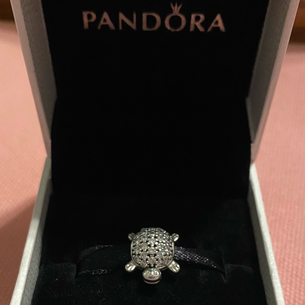 Pandora Pave Sea Turtle Charm with 32 CZ